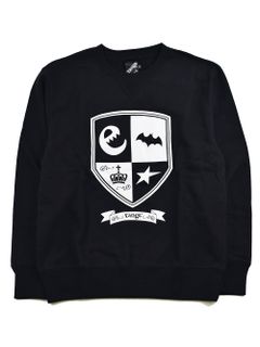 emblem print crew neck