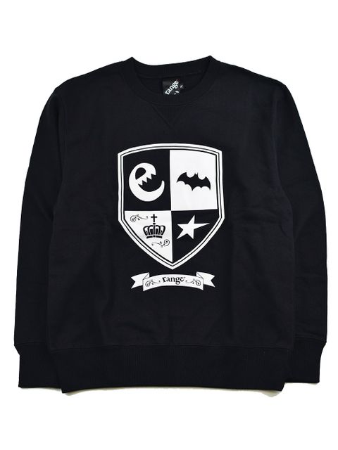 emblem print crew neck
