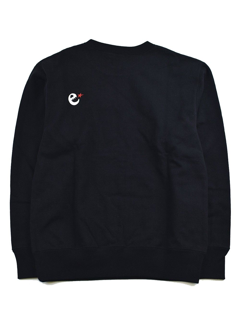 emblem print crew neck