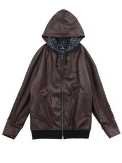 LEATHER HOODY-Praha-