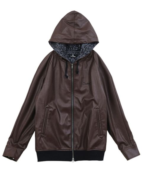 LEATHER HOODY-Praha-