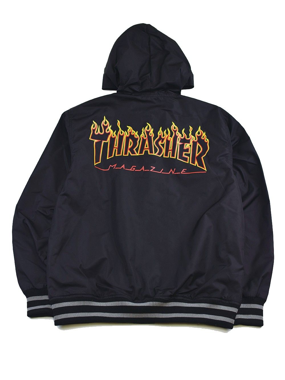 FLAME HOOD NYLON SNAP JACKET
