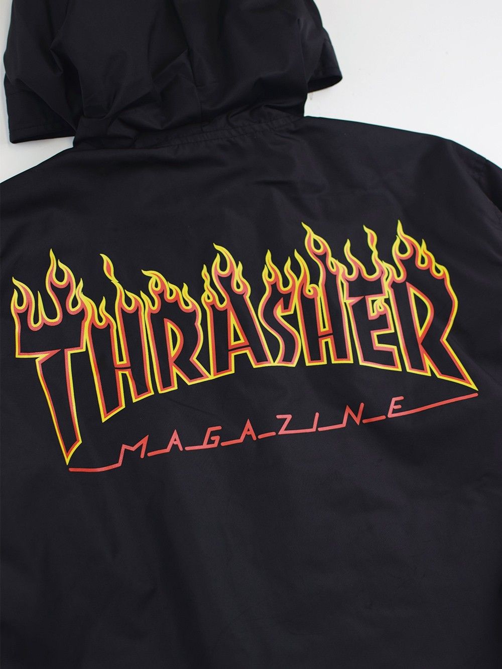 FLAME HOOD NYLON SNAP JACKET