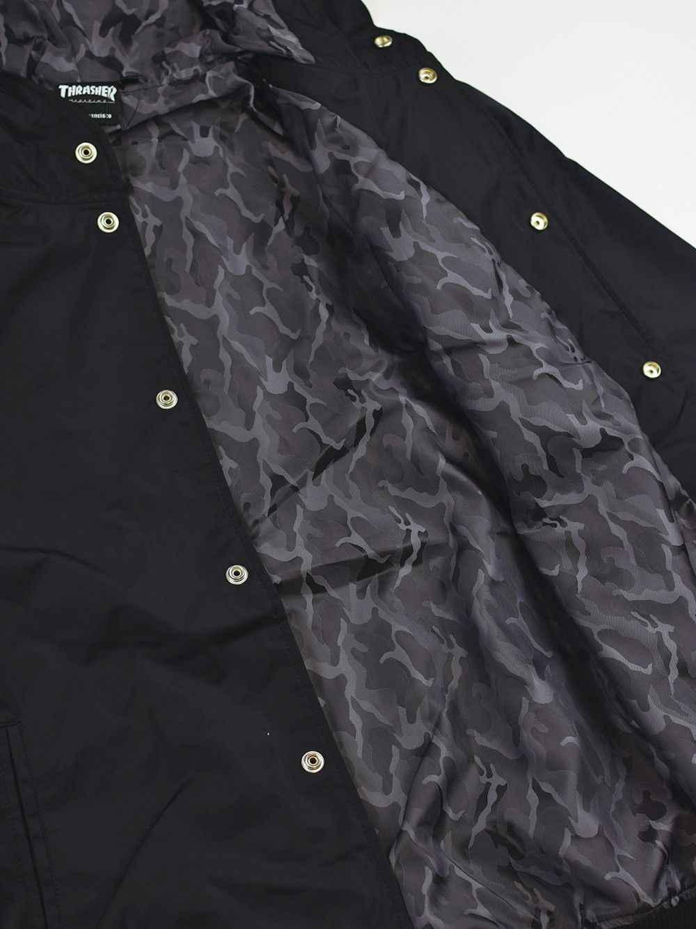 FLAME HOOD NYLON SNAP JACKET