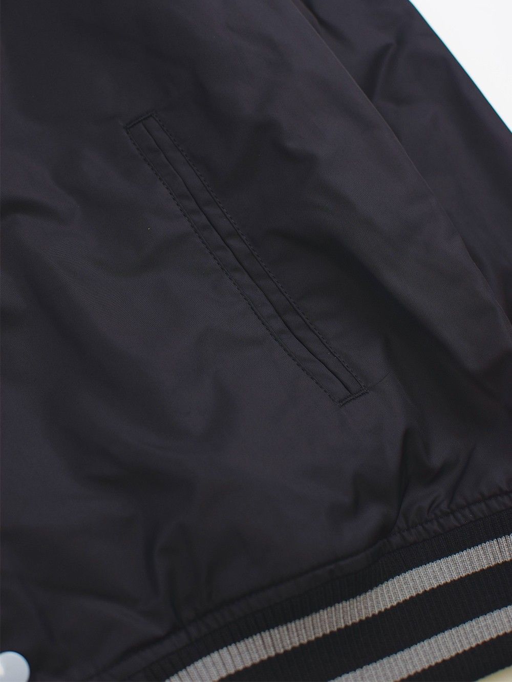 FLAME HOOD NYLON SNAP JACKET