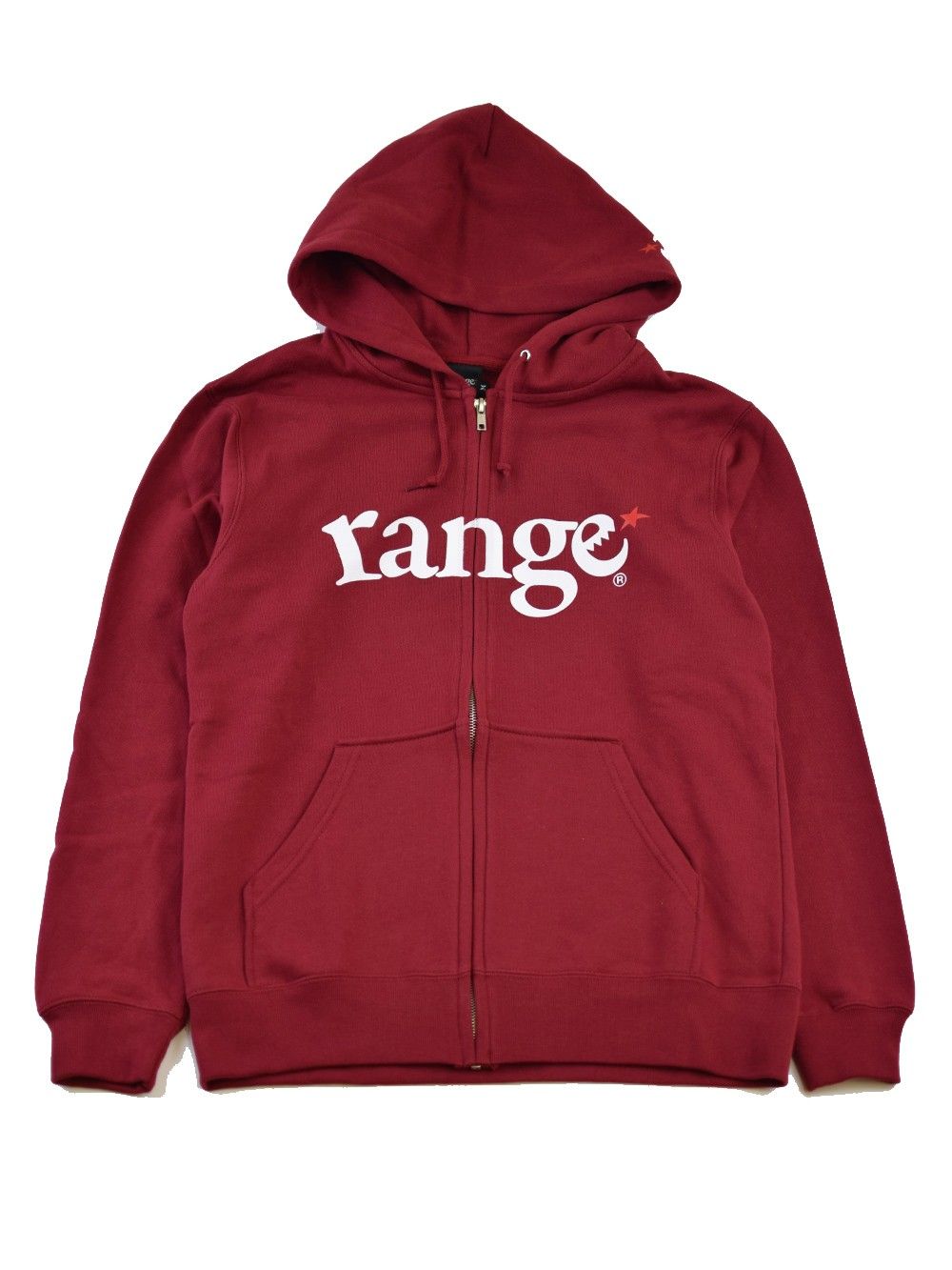 range logo sweat zip hoody