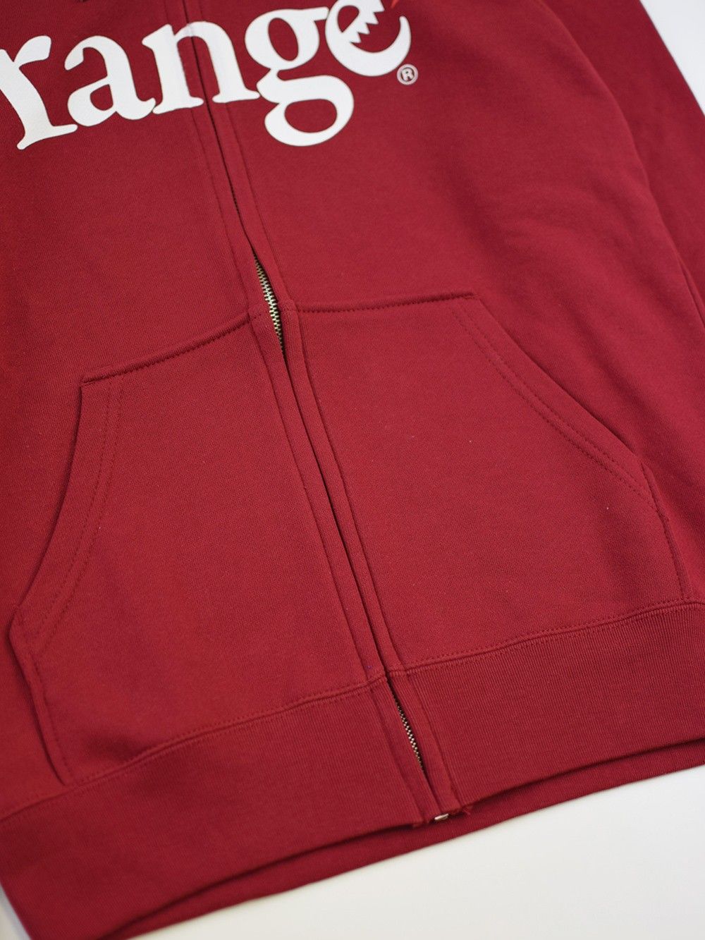 range logo sweat zip hoody