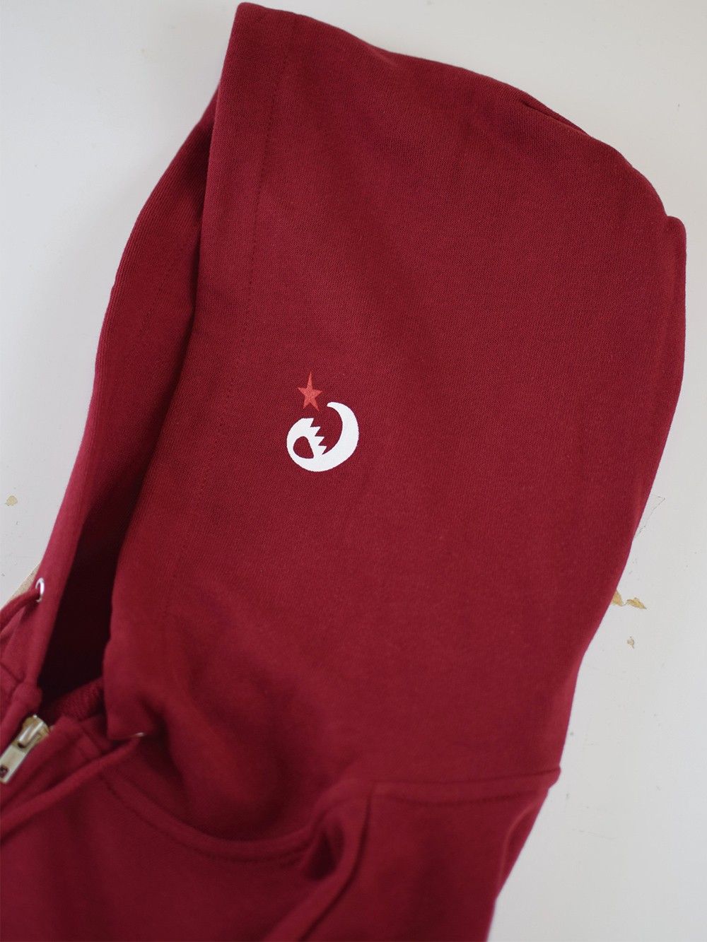 range logo sweat zip hoody