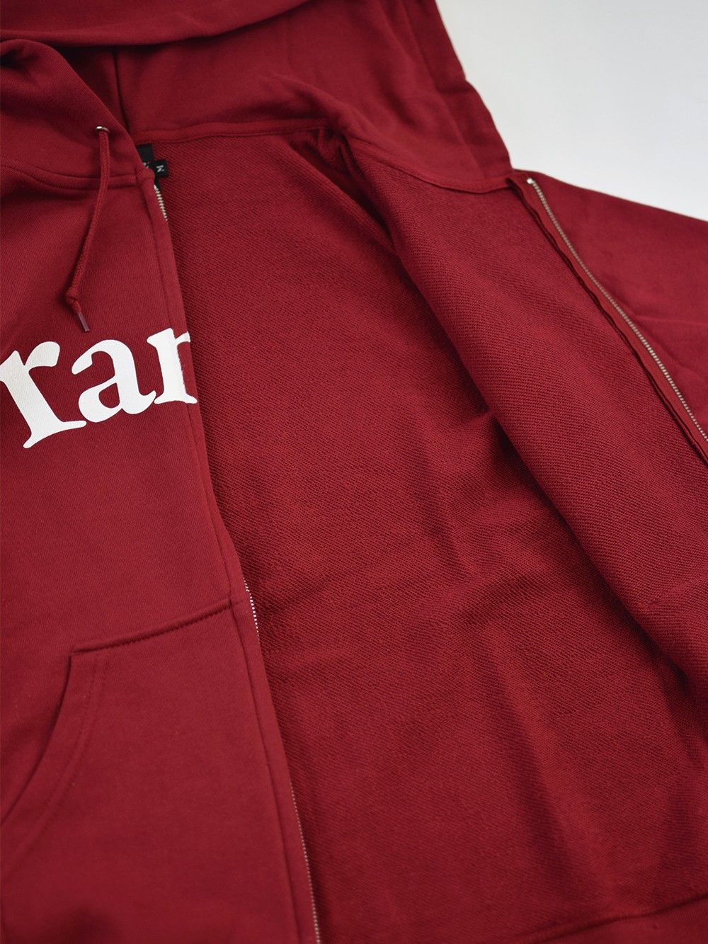 range logo sweat zip hoody