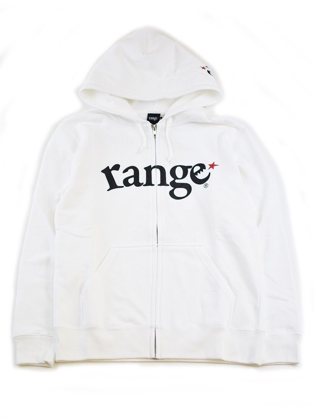 range logo sweat zip hoody