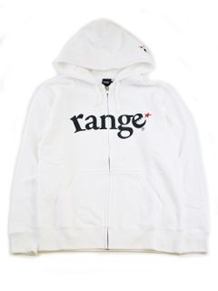 range logo sweat zip hoody