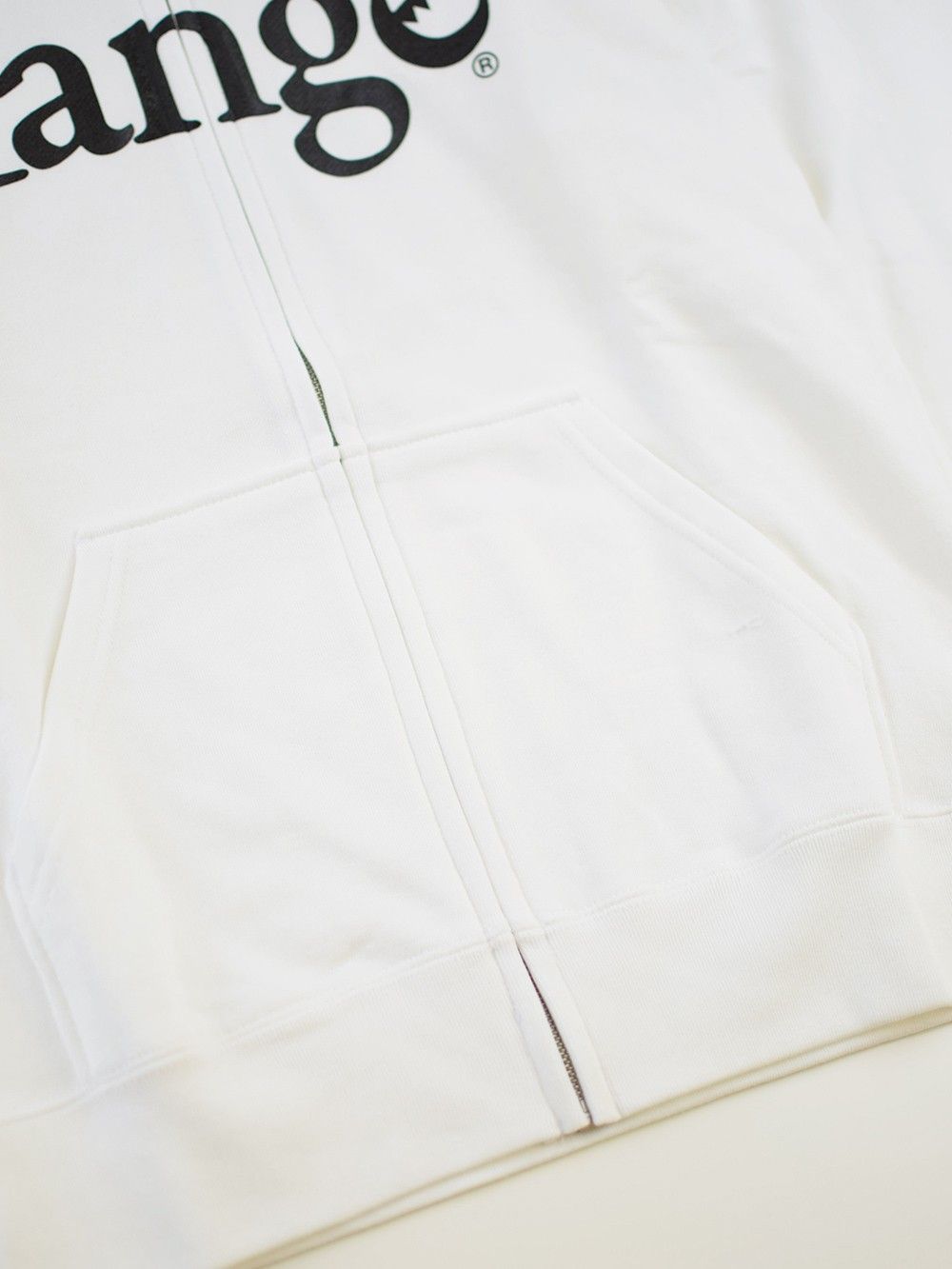 range logo sweat zip hoody