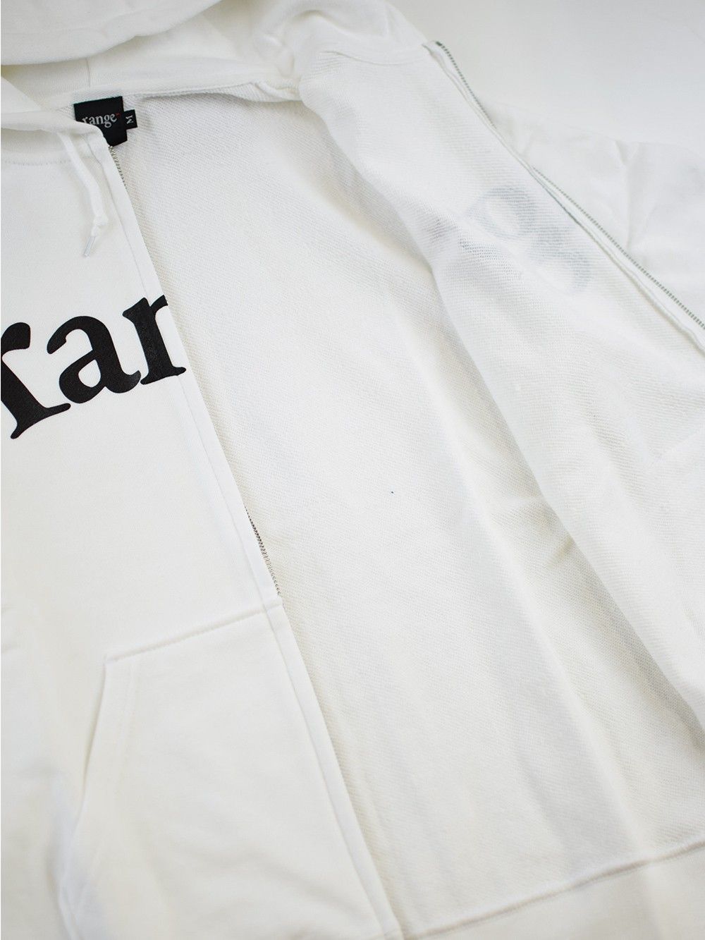 range logo sweat zip hoody
