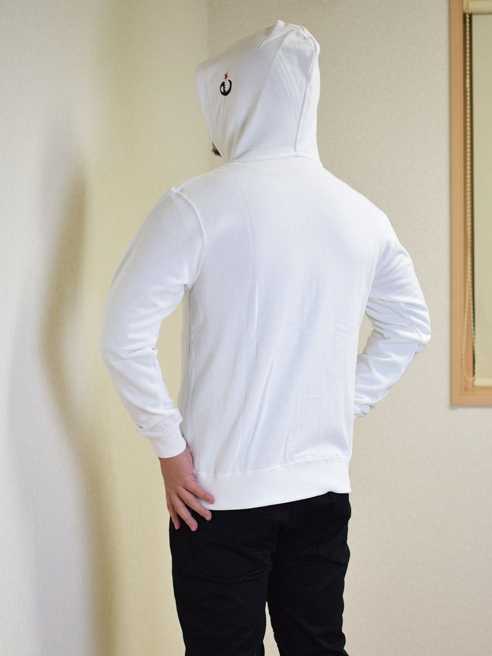 range logo sweat zip hoody