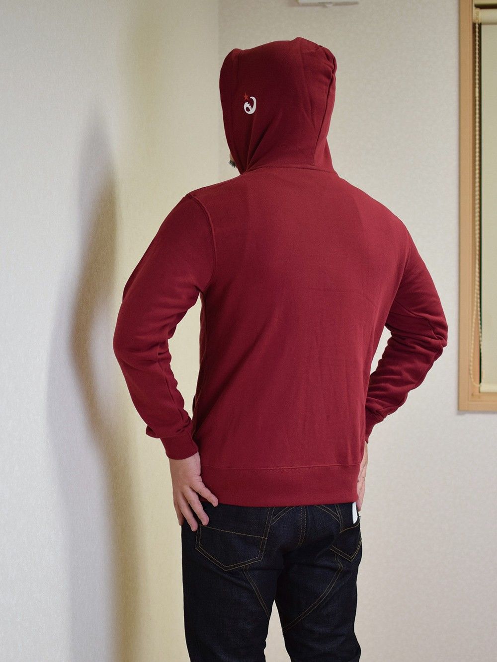 range logo sweat zip hoody