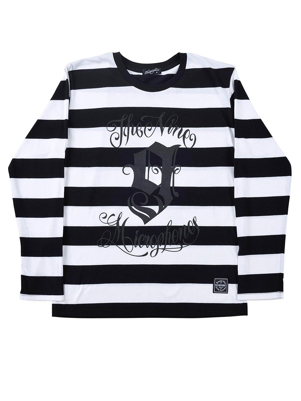 BORDER TEE L/S -9MC Crew-