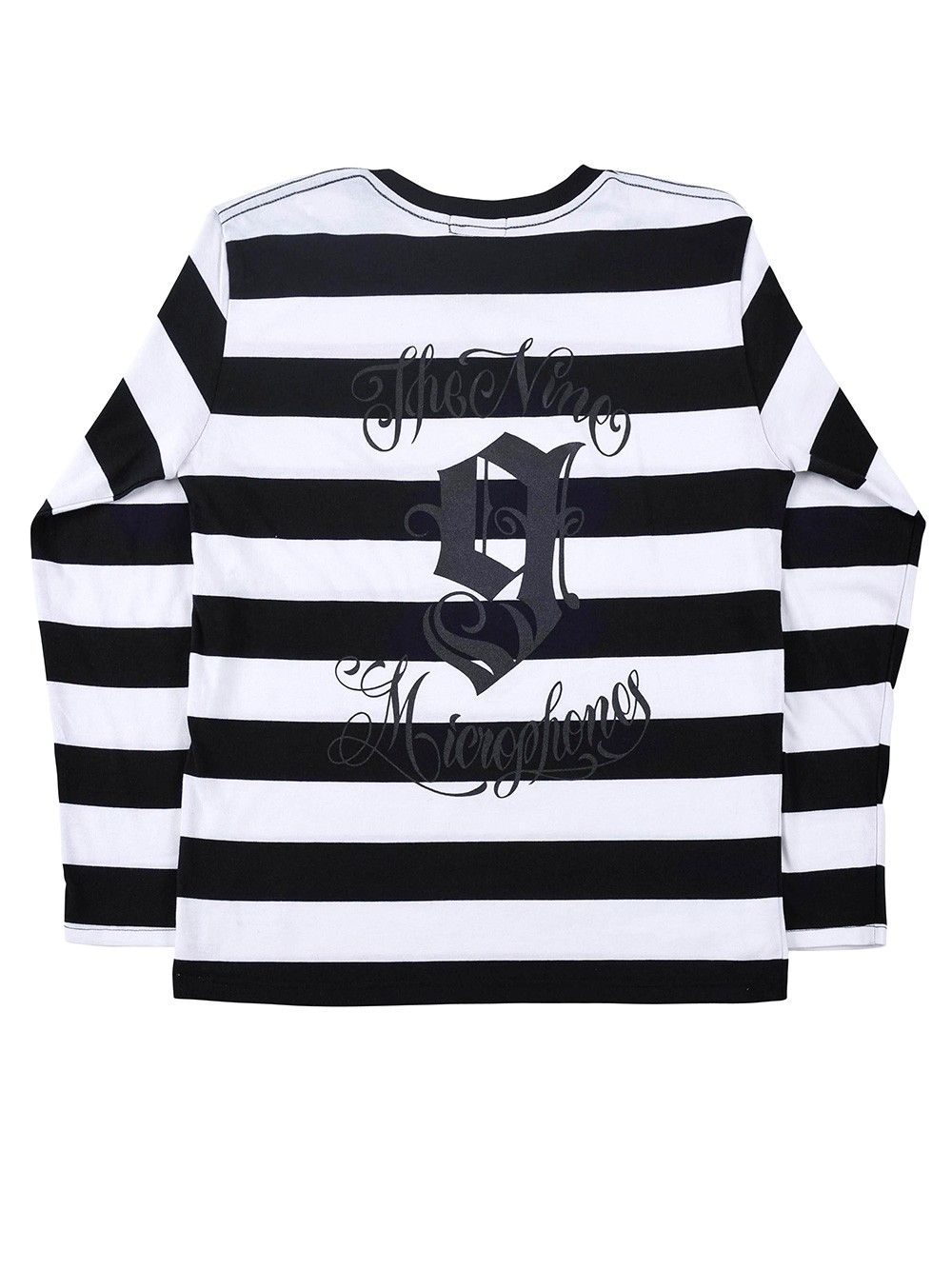 BORDER TEE L/S -9MC Crew-