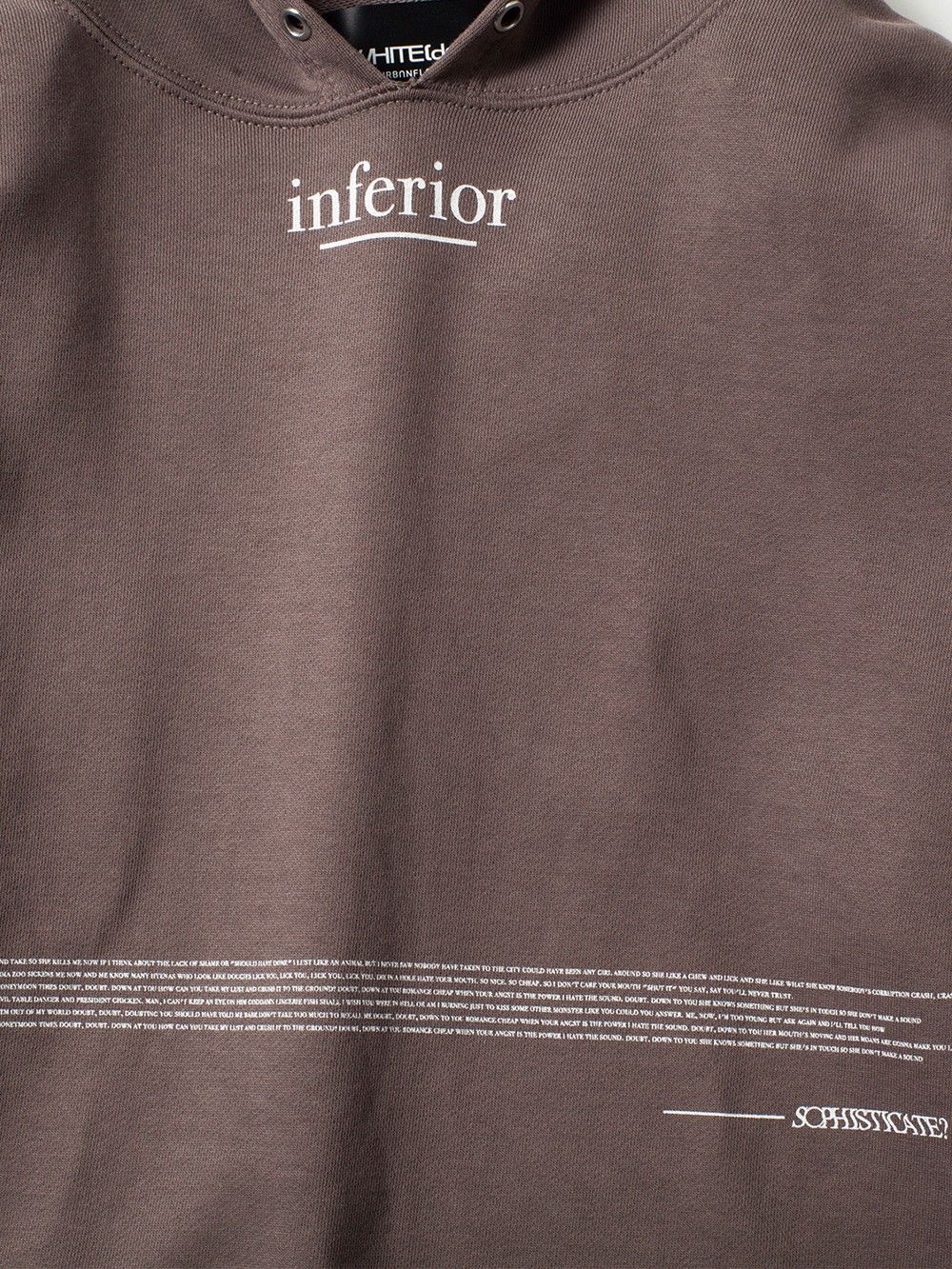 -INFERIOR- QUARTER SLEEVE HOODIE