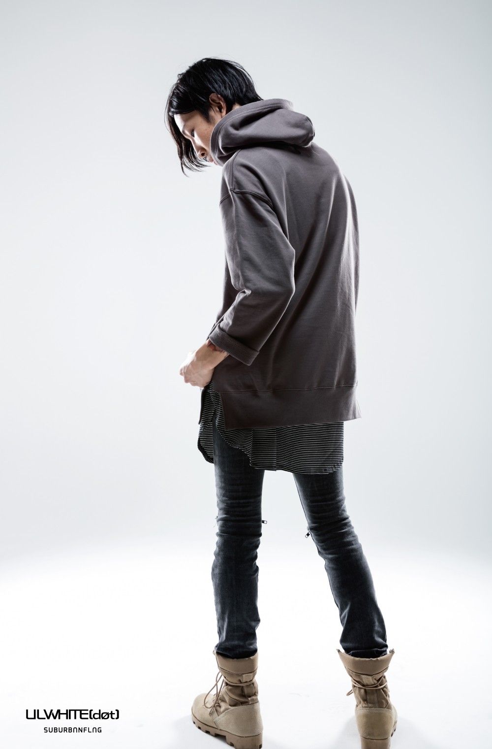 -INFERIOR- QUARTER SLEEVE HOODIE