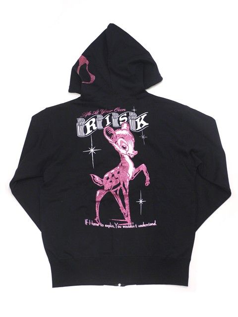 ラメ BAMBI ZIP PARKA