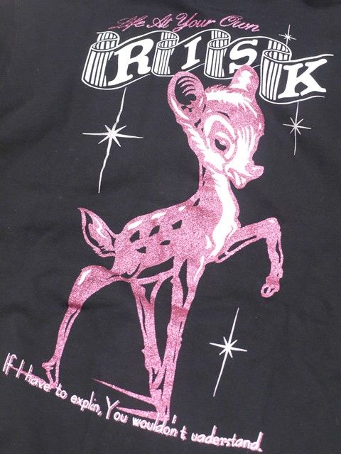 ラメ BAMBI ZIP PARKA