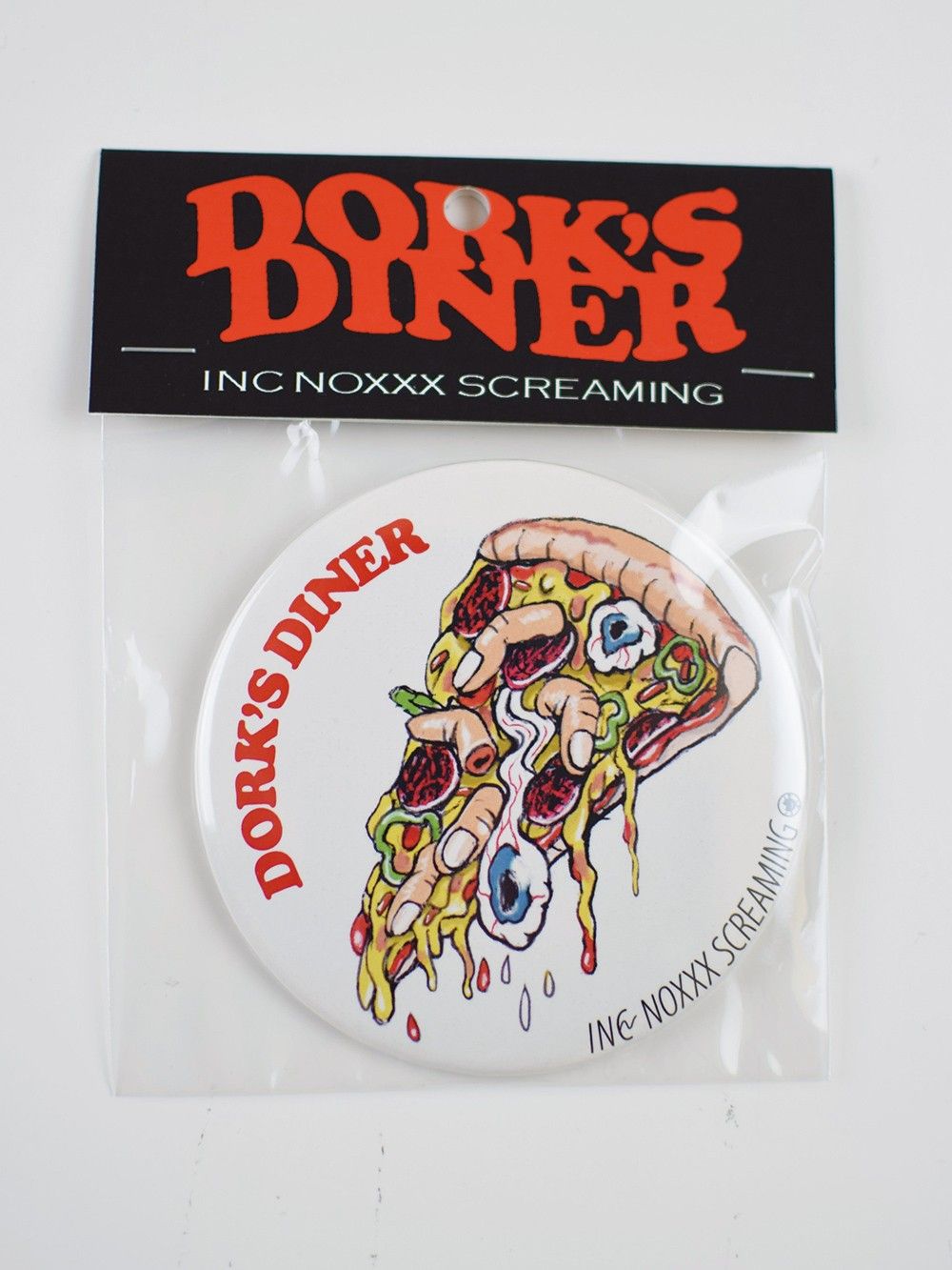 DORK'S DINER large badge / PIZZA