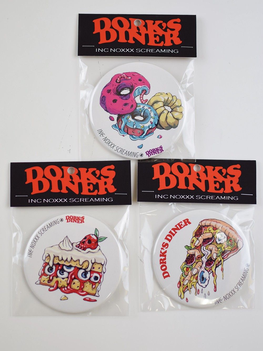 DORK'S DINER large badge / PIZZA