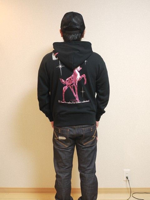 ラメ BAMBI ZIP PARKA