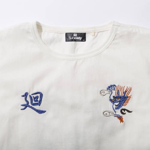 EMBROIDERY TEE S/S-廻-
