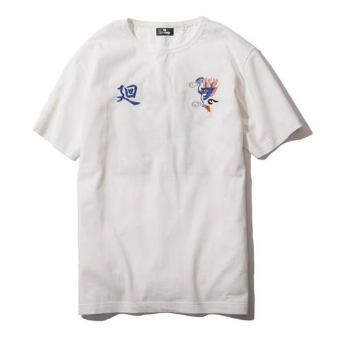 EMBROIDERY TEE S/S-廻-