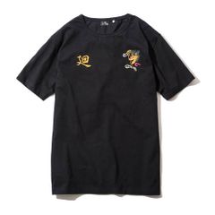 EMBROIDERY TEE S/S-廻-