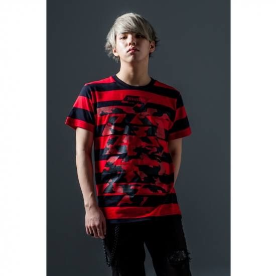 BORDER S/S TEE -Cut the world-