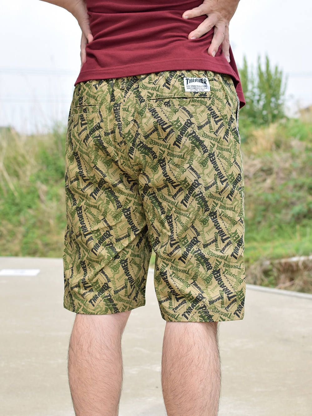 MAG ALLOVER TWEEL-SHORTS
