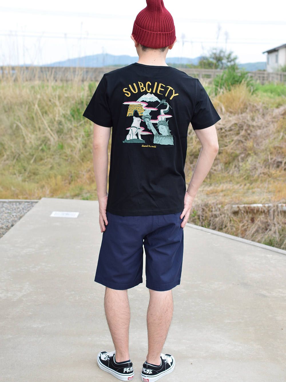 EMBROIDERY TEE S/S-廻-
