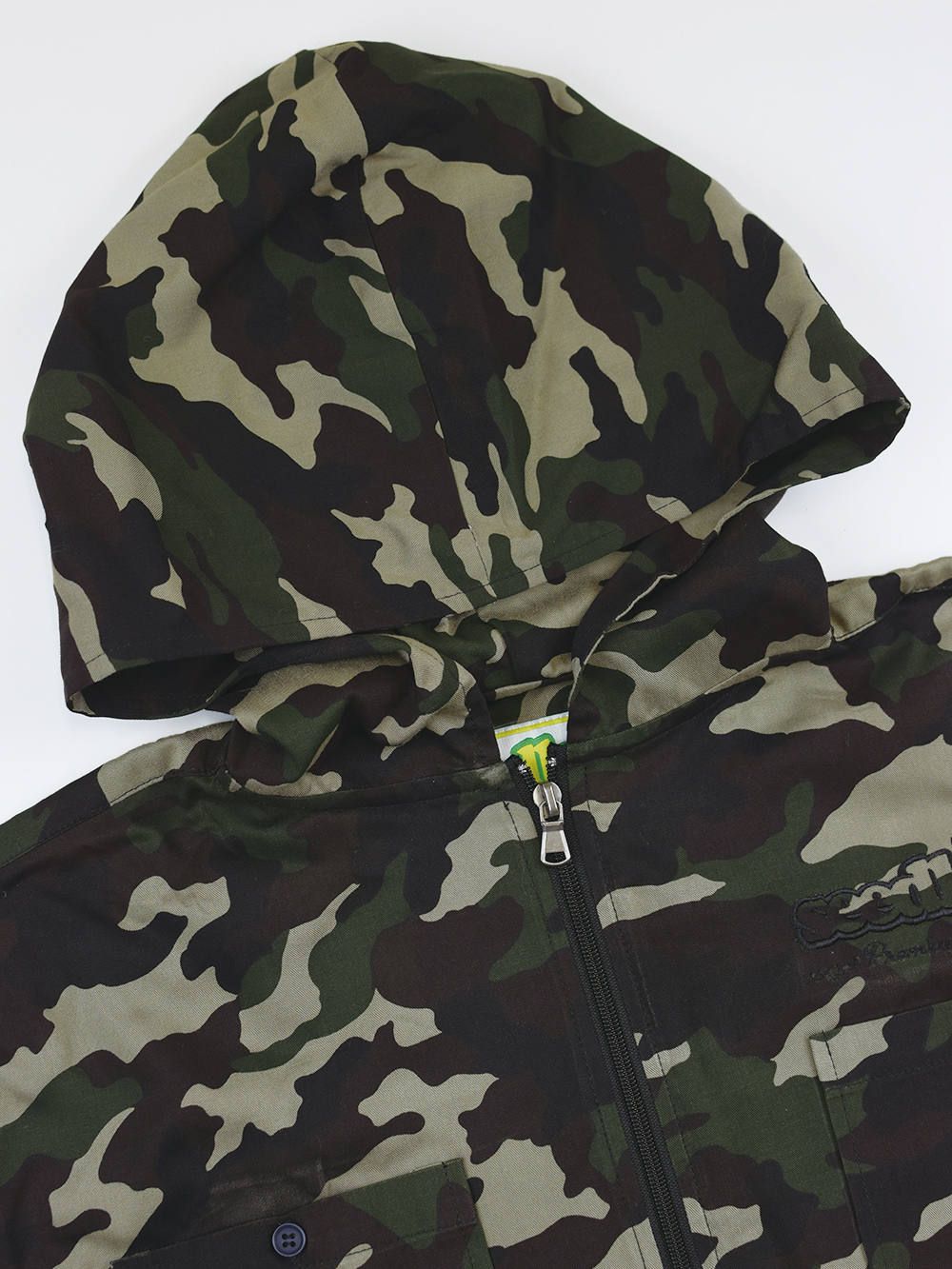 【SeedleSs×DOLL】zip up hoody shirts '17