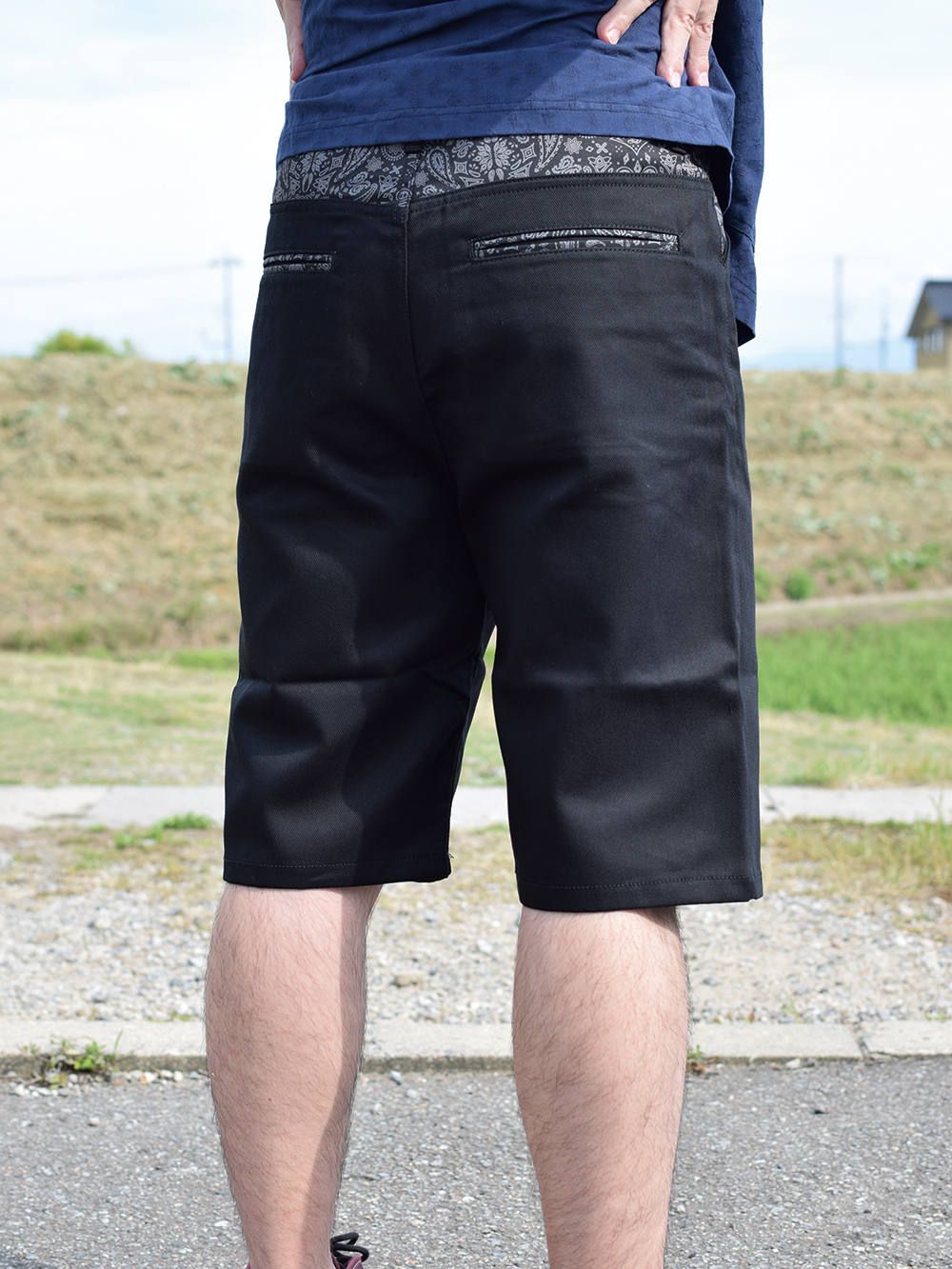 WORK SHORTS-PAISLEY-