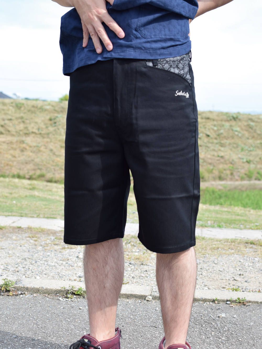 WORK SHORTS-PAISLEY-