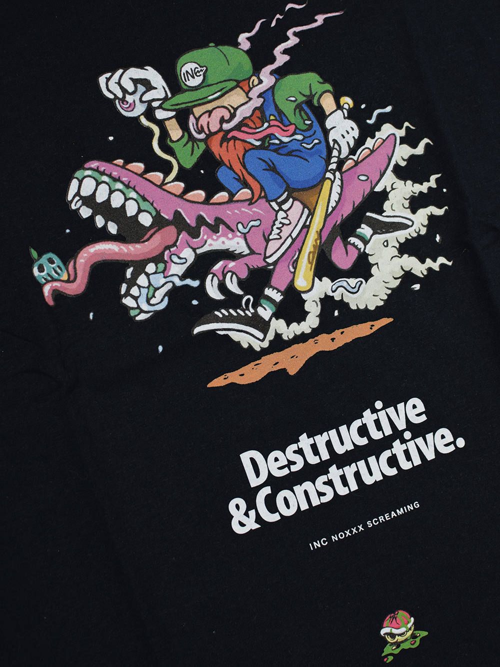 DESTRUCTIVE T-shirt / 2P GREEN
