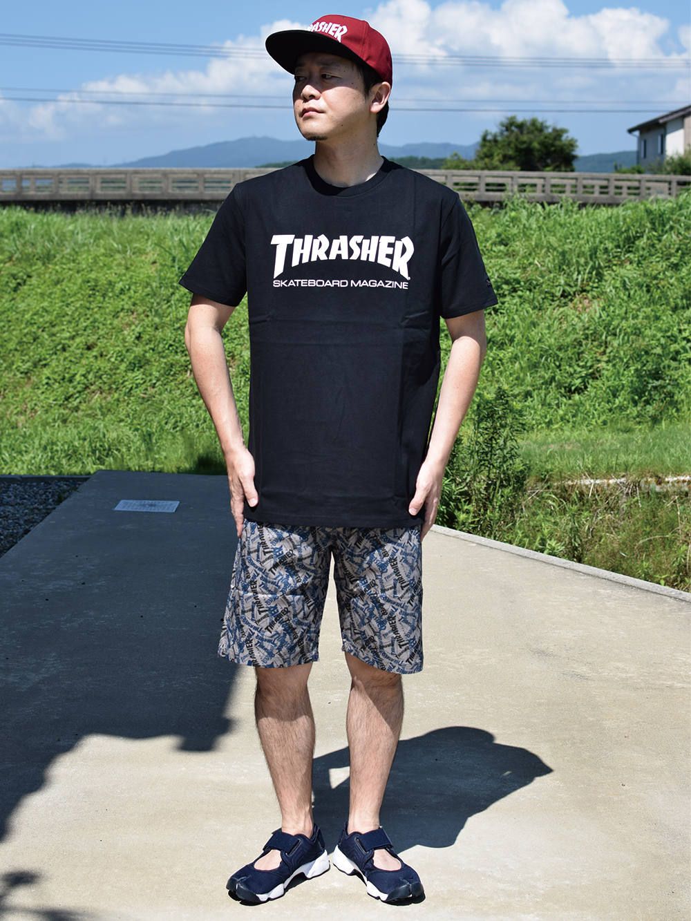THRASHER×STARTER BLACK LABEL collaboration Tee 01