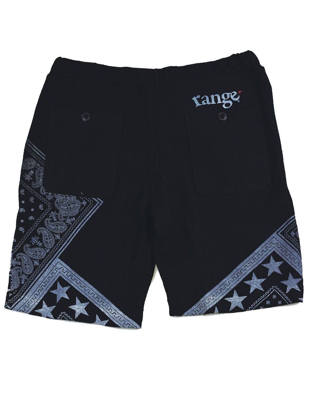 pile bandanna print shorts