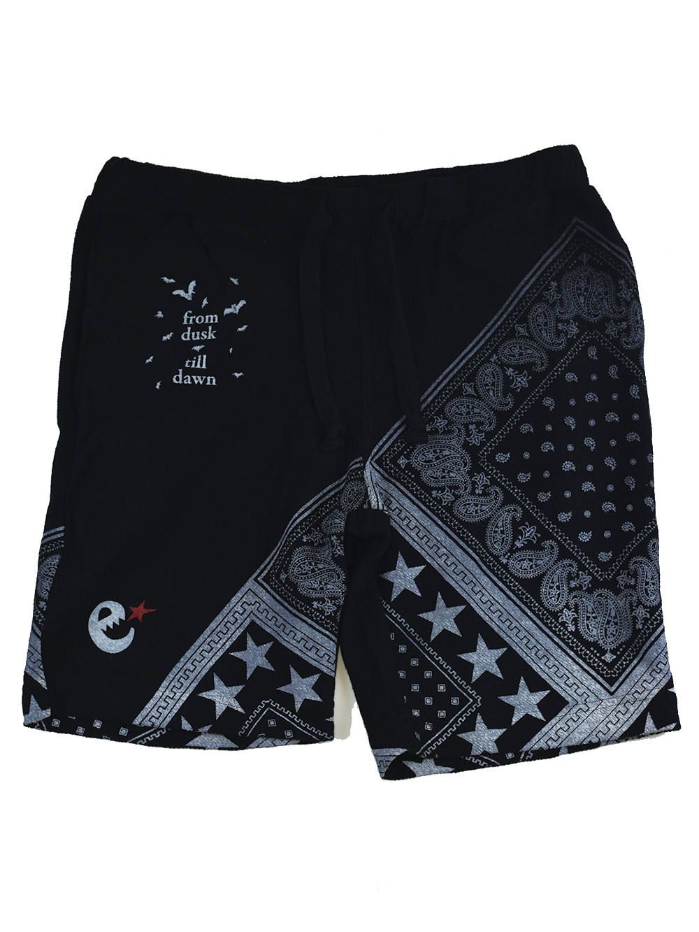 pile bandanna print shorts