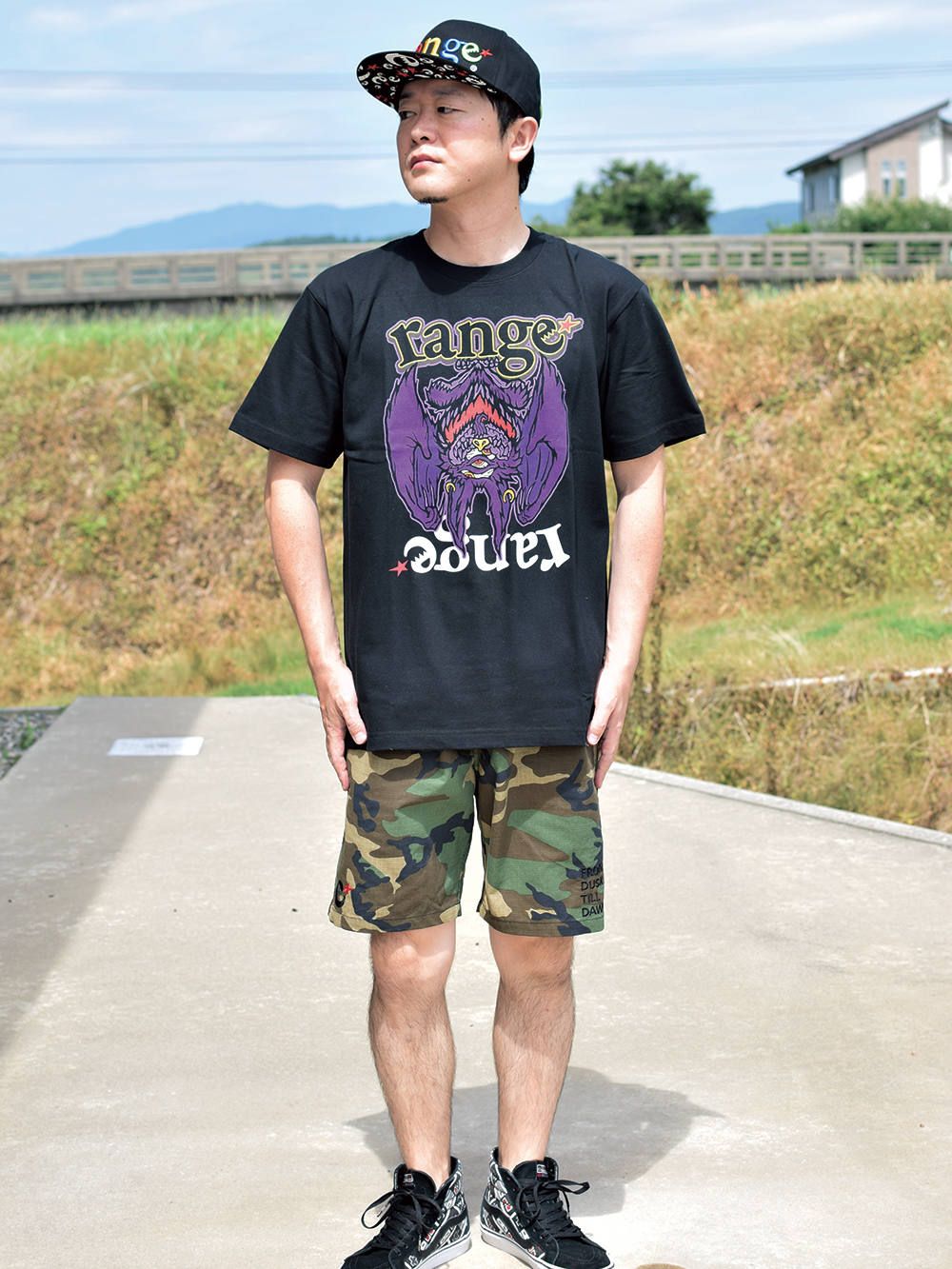 Purple Bat s/s tee
