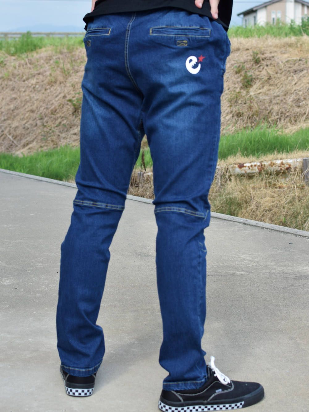 range stretch denim climing pants