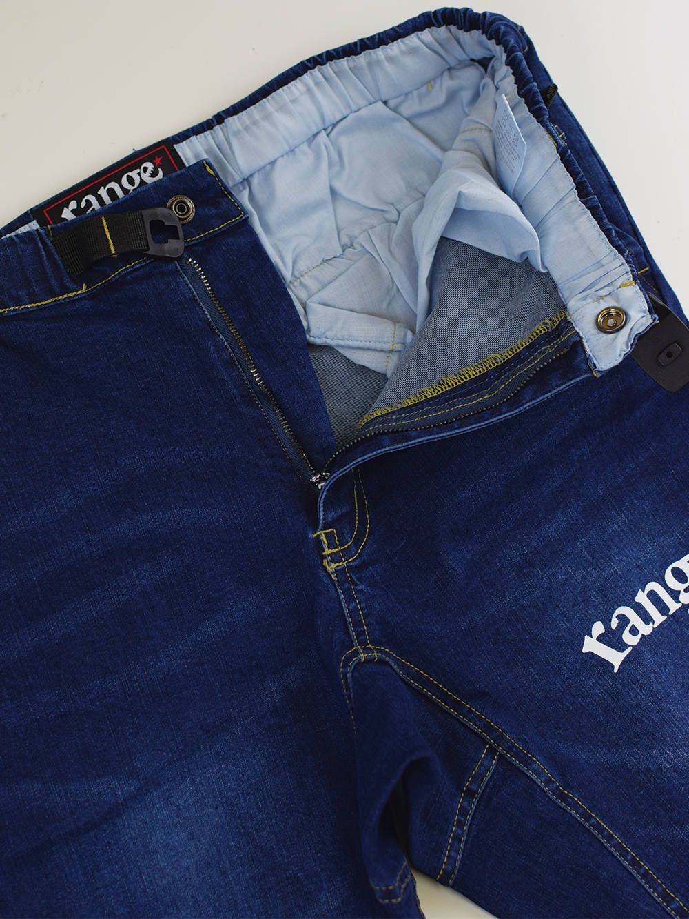 range stretch denim climing pants