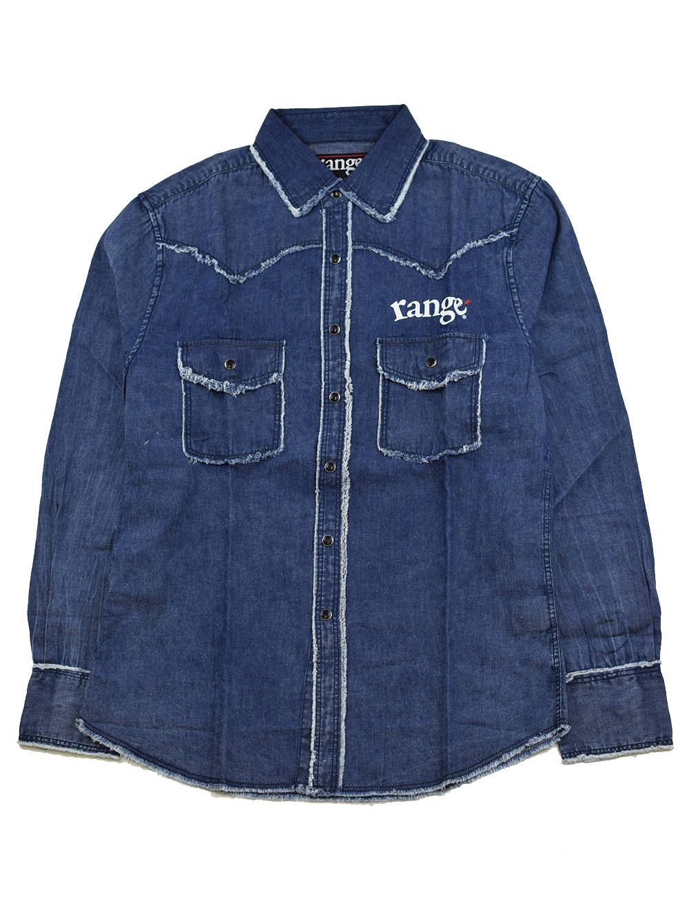 rg denim western damage shirts