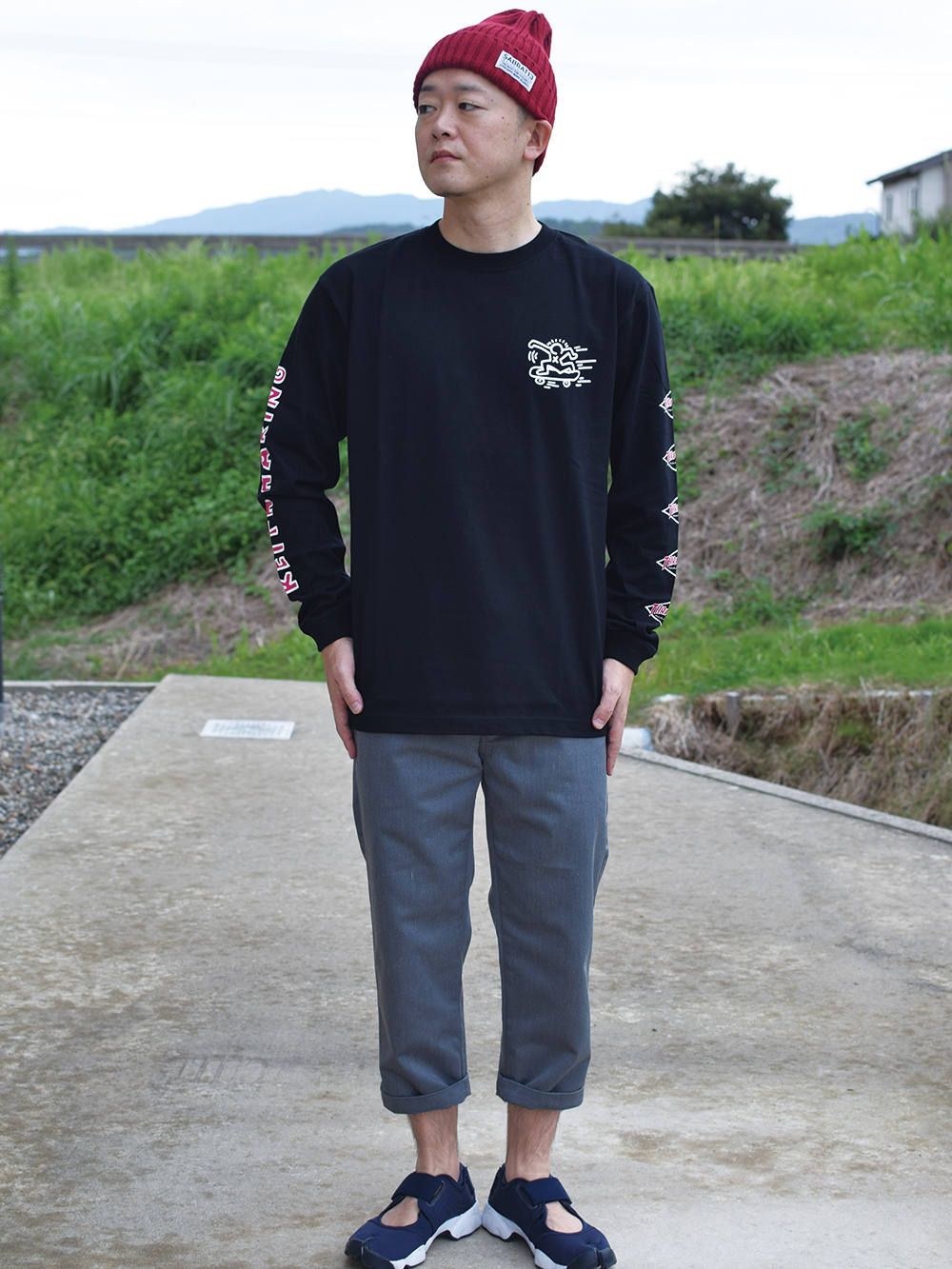 THRASHER×KEITH HARING L/S TEE