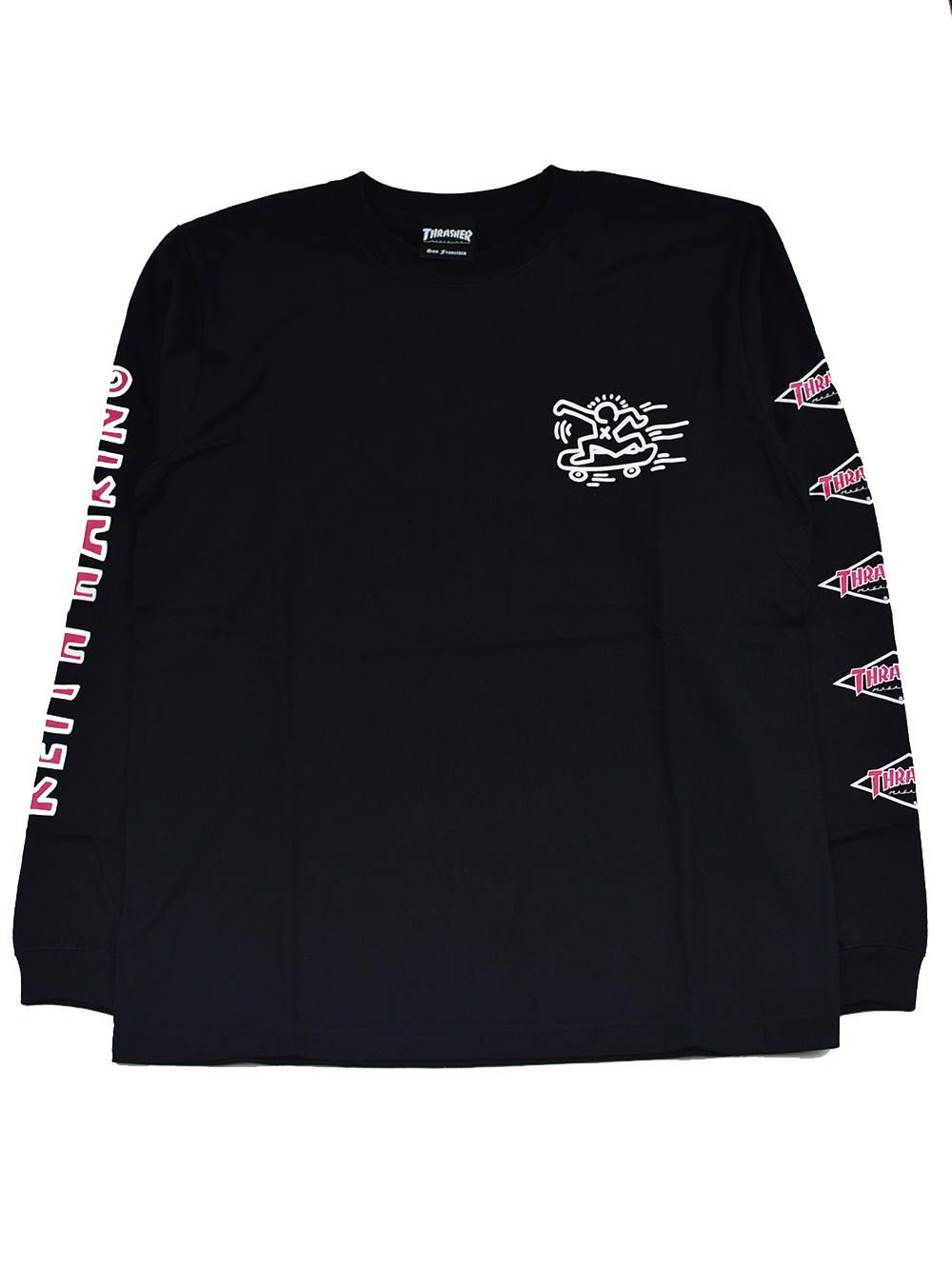 THRASHER×KEITH HARING L/S TEE