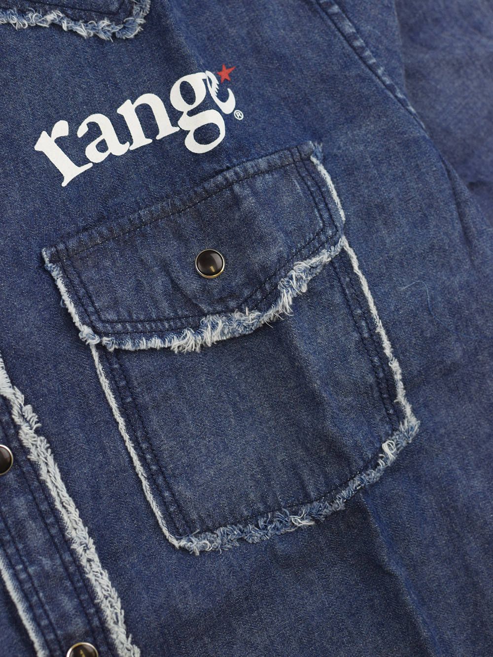rg denim western damage shirts