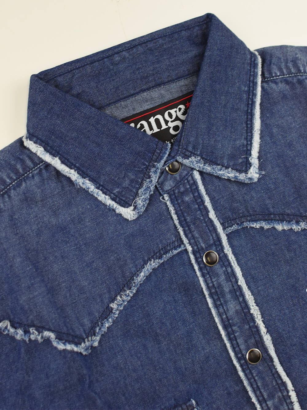 rg denim western damage shirts