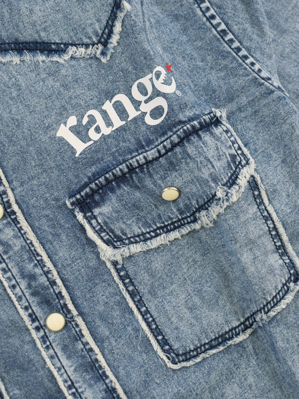 rg denim western damage shirts